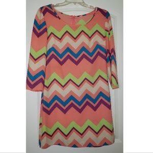 Cute colorful long sleeve dress